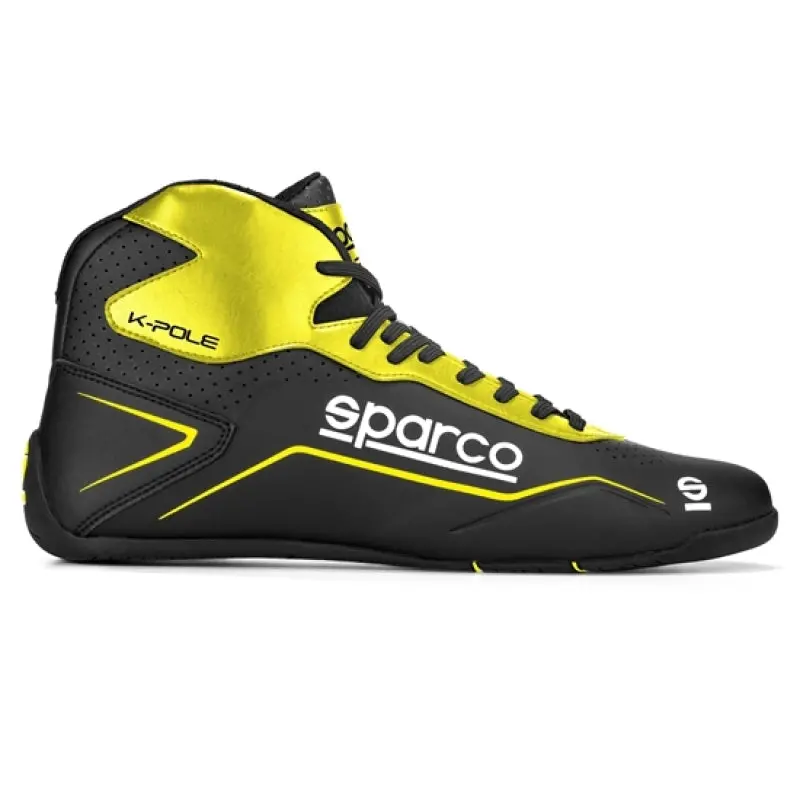 Sparco K-Pole 37 Racing Shoes – Black And Yellow 1