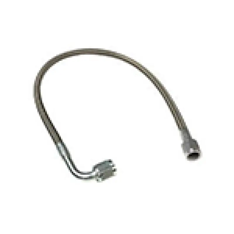 Fragola Ptfe Braided Hose Assembly – -4An Straight-To-90° Fitting, 12-Inch Length, Black Exterior 1