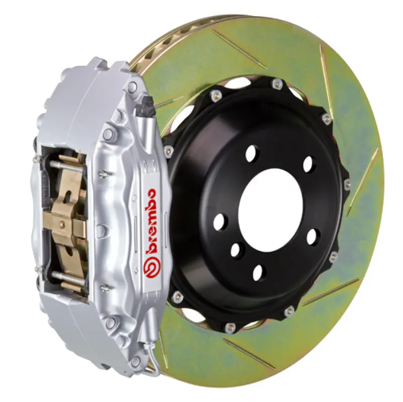 Brembo 08 R32 (Mk5) Front Gt Bbk 6 Piston Cast 355X32 2Pc Rotor Slotted Type-1-Silver 1