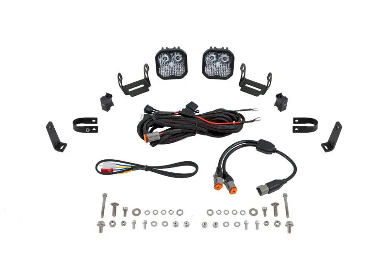 Diode Dynamics Ss3 Led Bumper Light Kit – 1.25" Roll Bar Mount, White Combo (Pair) 1