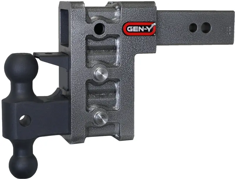 Gen-Y Mega Duty 2.5-Inch Receiver Hitch – 6-Inch Drop, 3,500 Lb Tongue Weight, 32,000 Lb Gtw, Dual-Ball/Pintle Lock (Gh-0161) 1