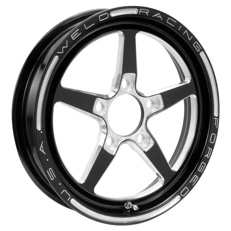 Weld Alumastar 15×3.5 Black Wheel – 5×4.5 Bolt Pattern, 1.75″ Backspace, Non-Beadlock 1